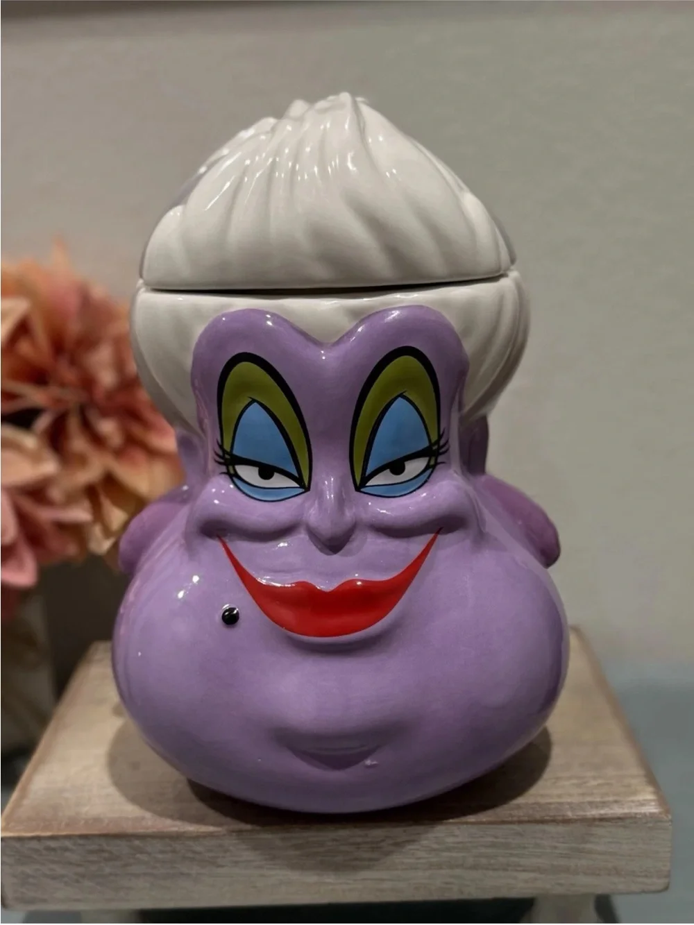 Ursula Little Mermaid Figural Cookie Jar with Lid Disney